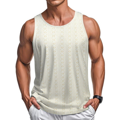 Ensfarvet tanktop i polyester til afslappet street-stil - 7